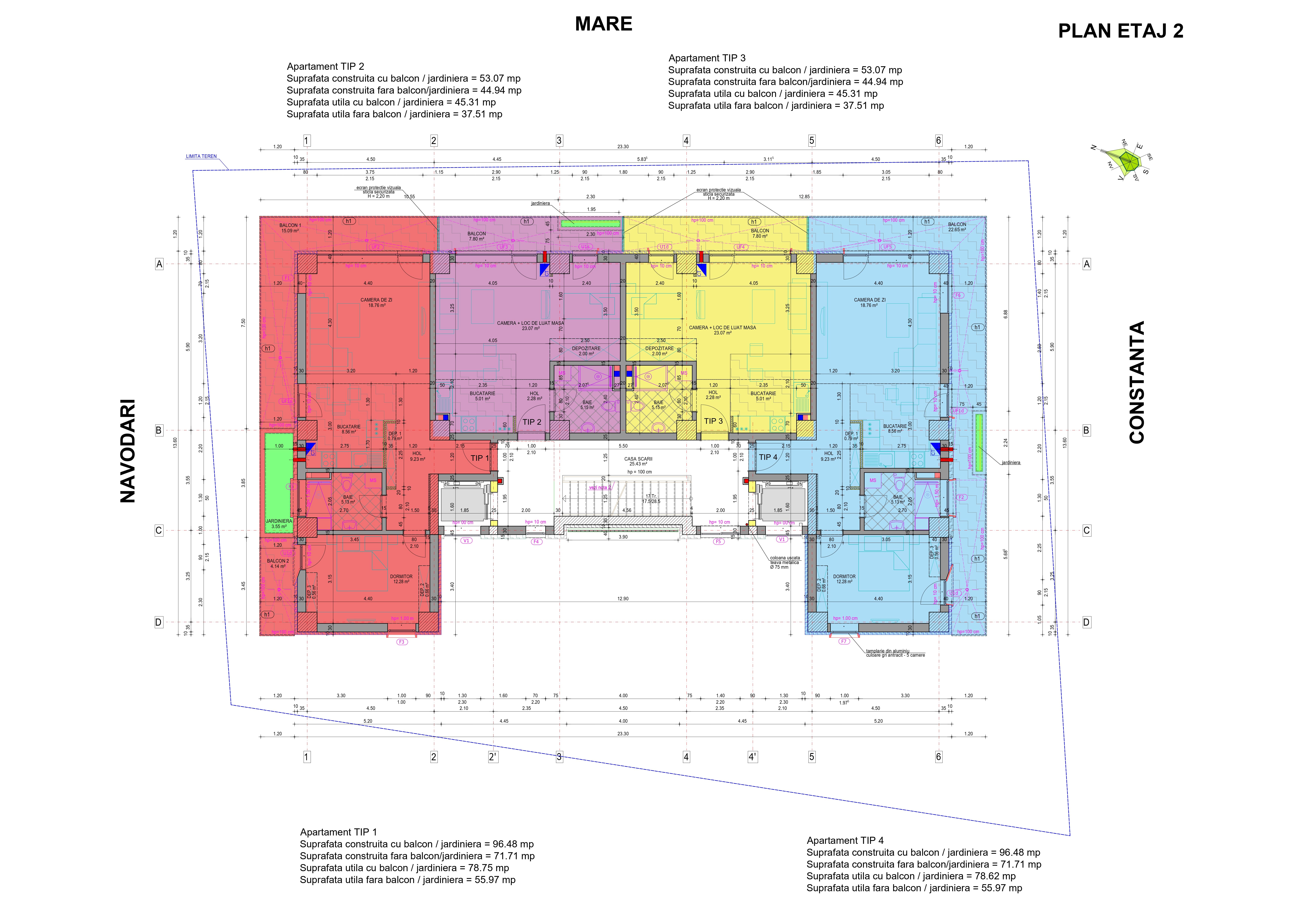 Plan etaj Solid Residence Melody Mamaia