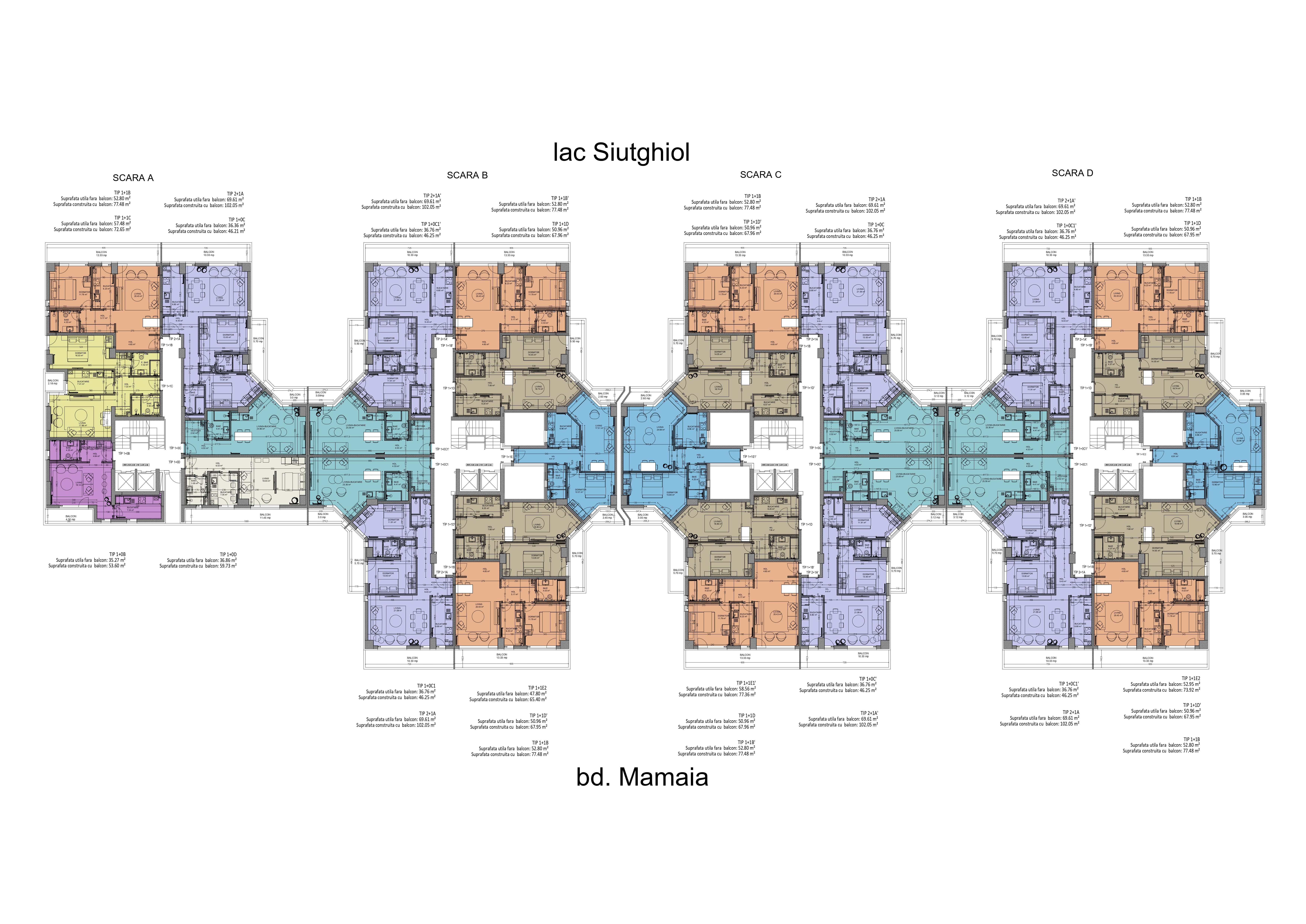 Plan etaj Solid Residence Mamaia la Butoaie