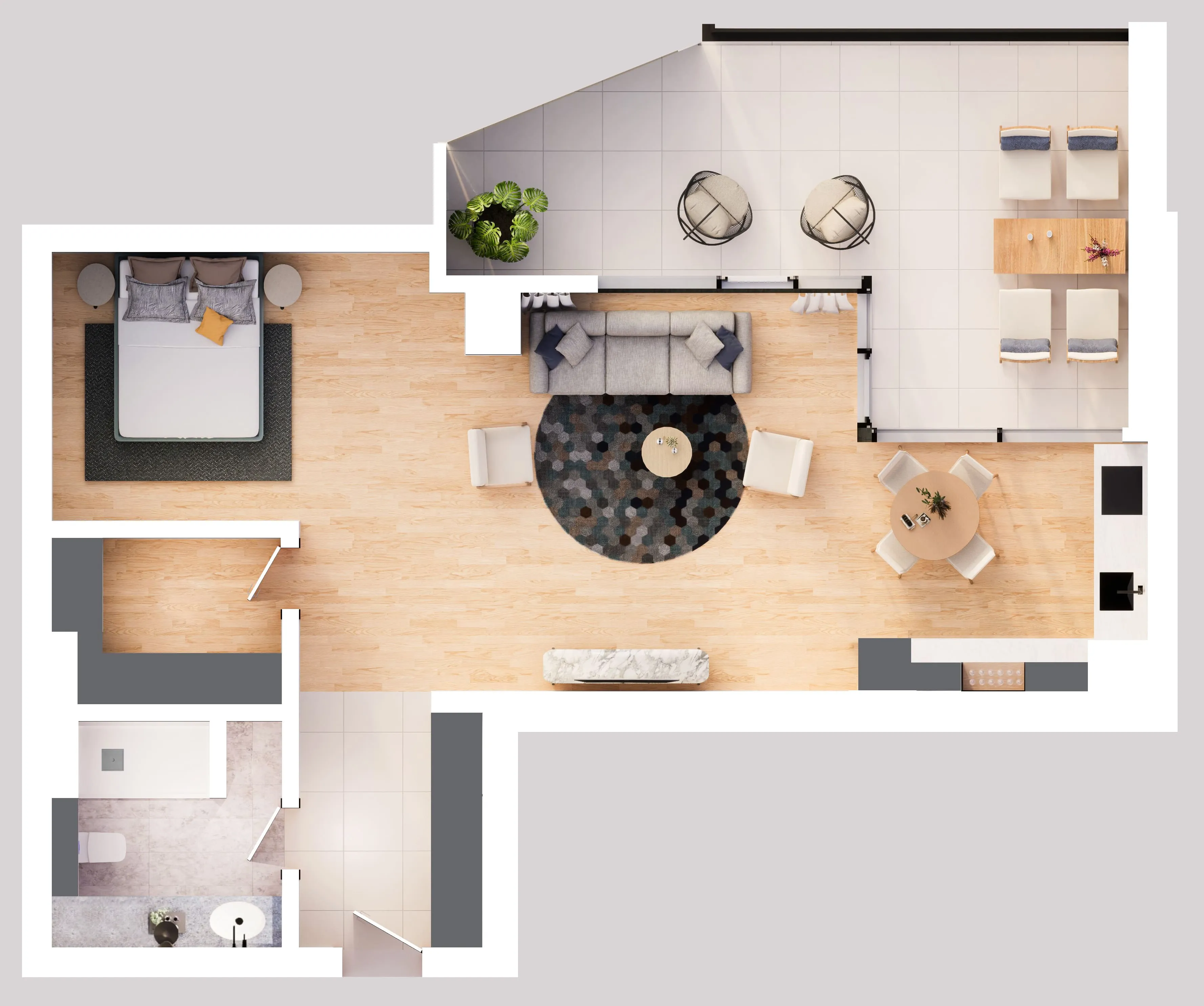 Apartament Tip 1.4 - Solid Residence Skyline