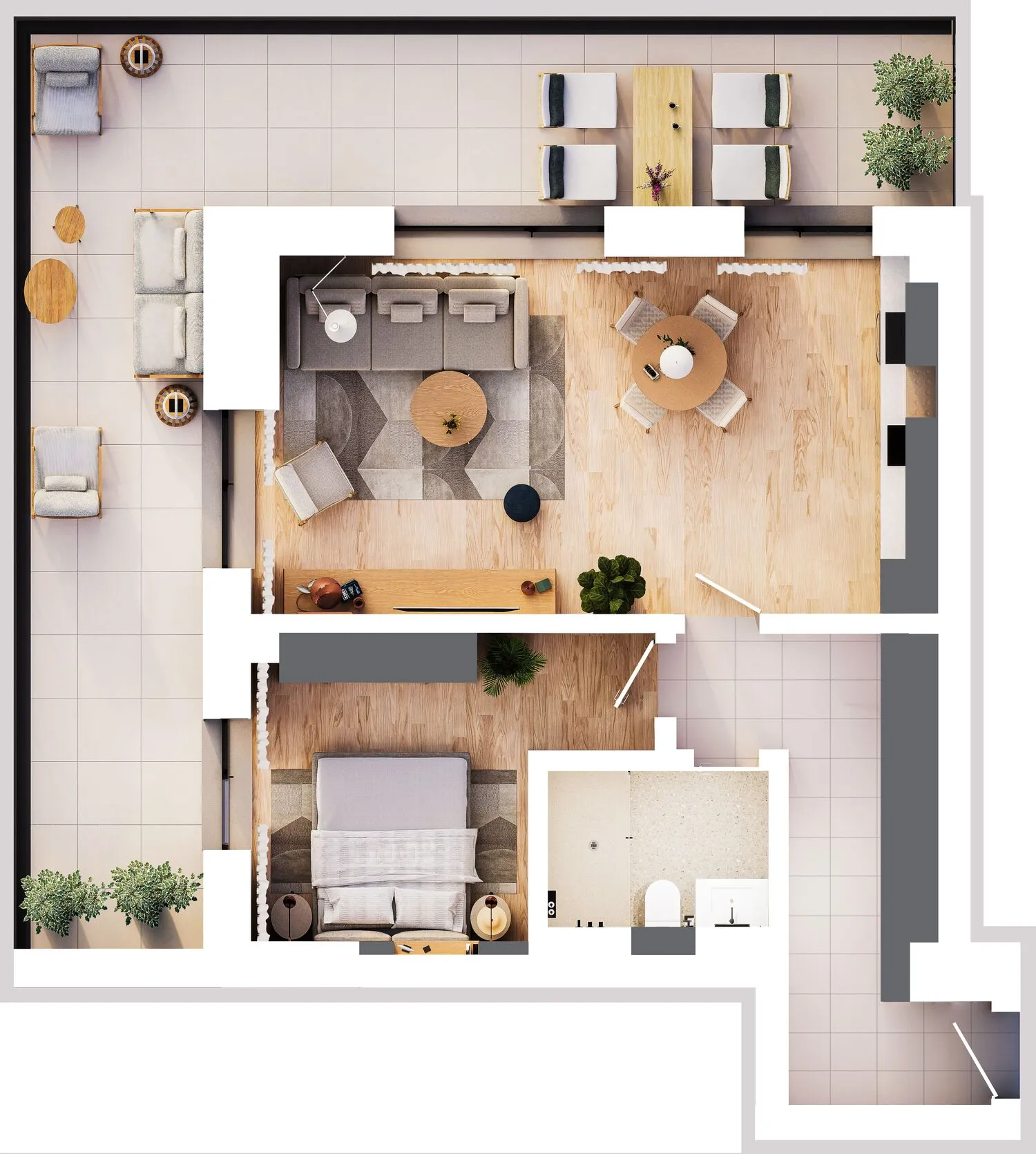 Apartament Tip 2.4 - Solid Residence Skyline