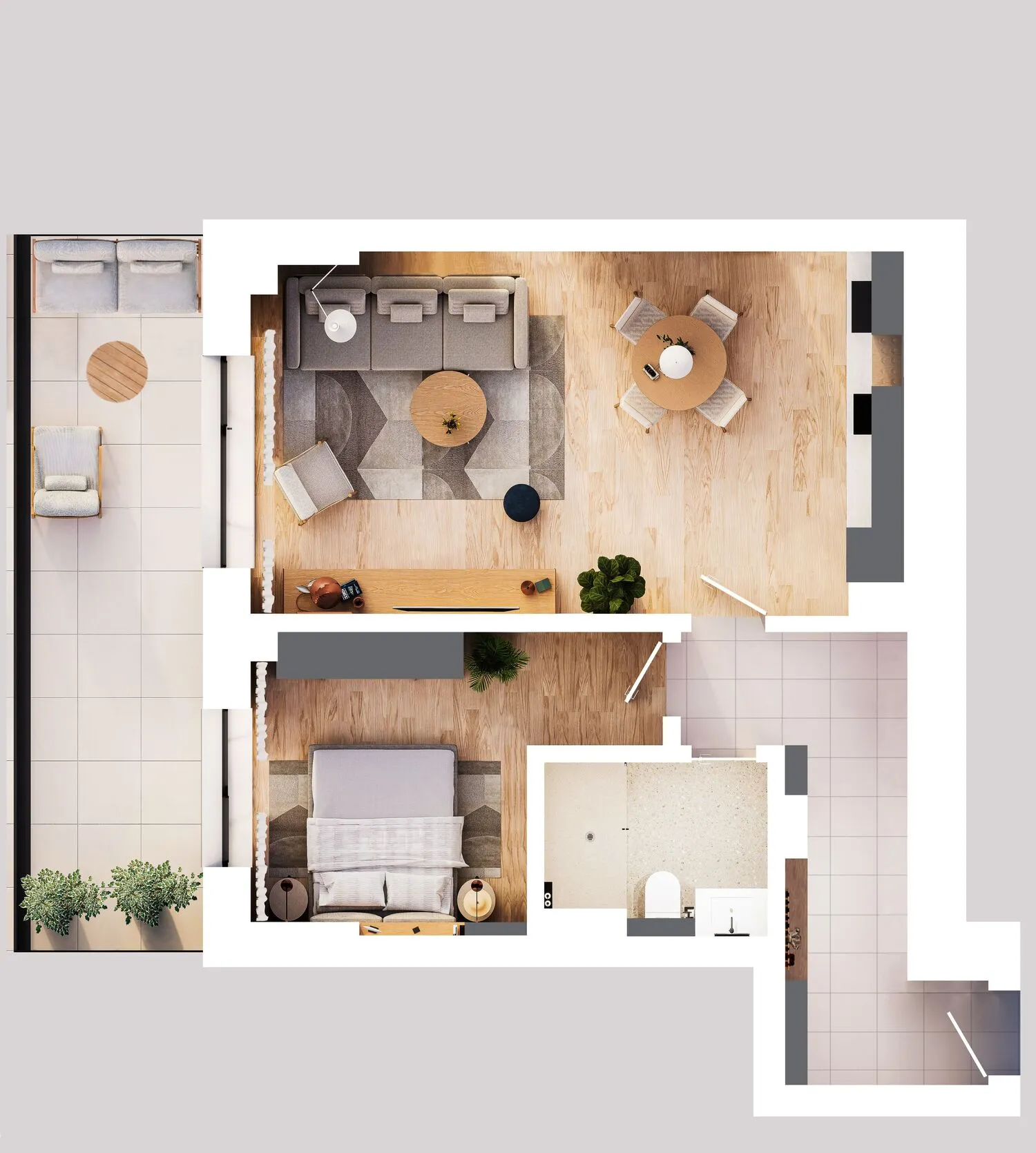 Apartament Tip 2.5 - Solid Residence Skyline
