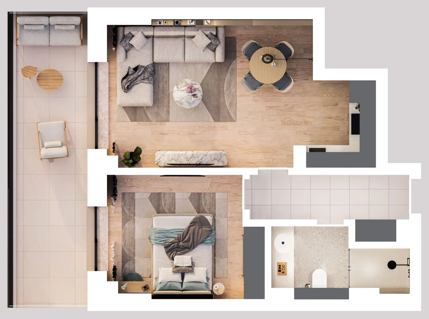 Apartament Tip 2.6 - Solid Residence Skyline
