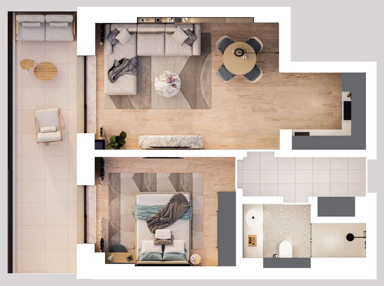 Apartament Tip 2.7 - Solid Residence Skyline