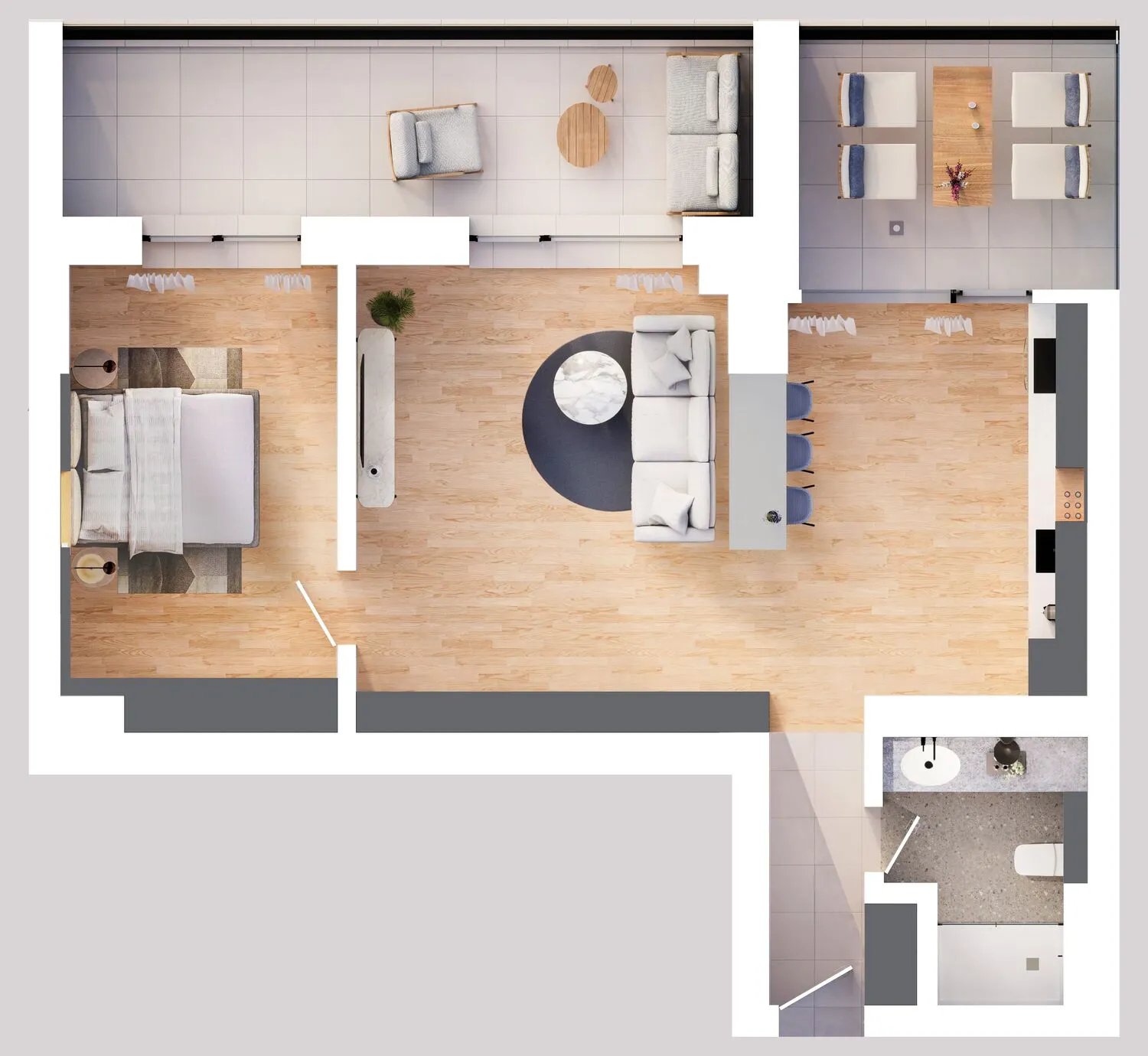 Apartament Tip 2.9 - Solid Residence Skyline