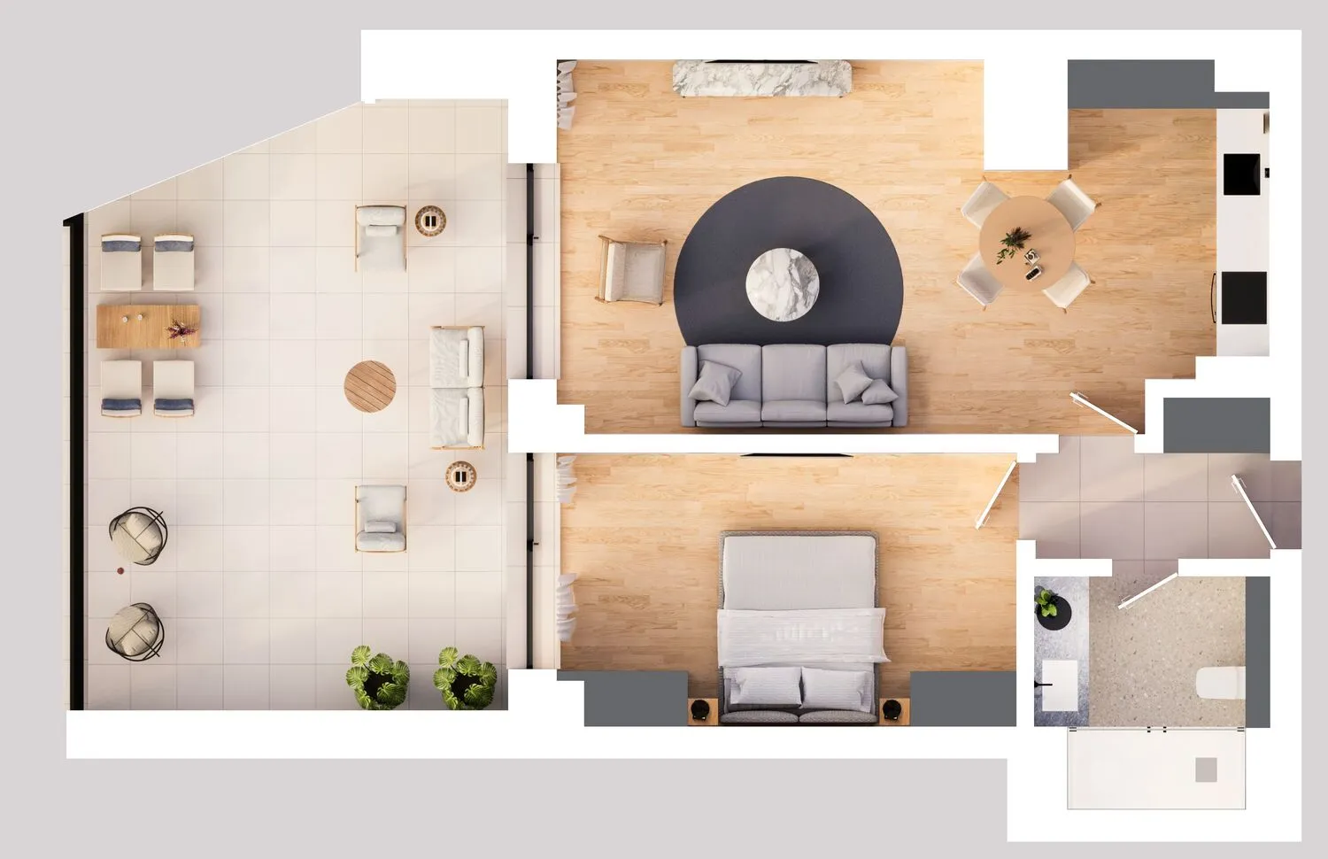 Apartament Tip 2.10 - Solid Residence Skyline