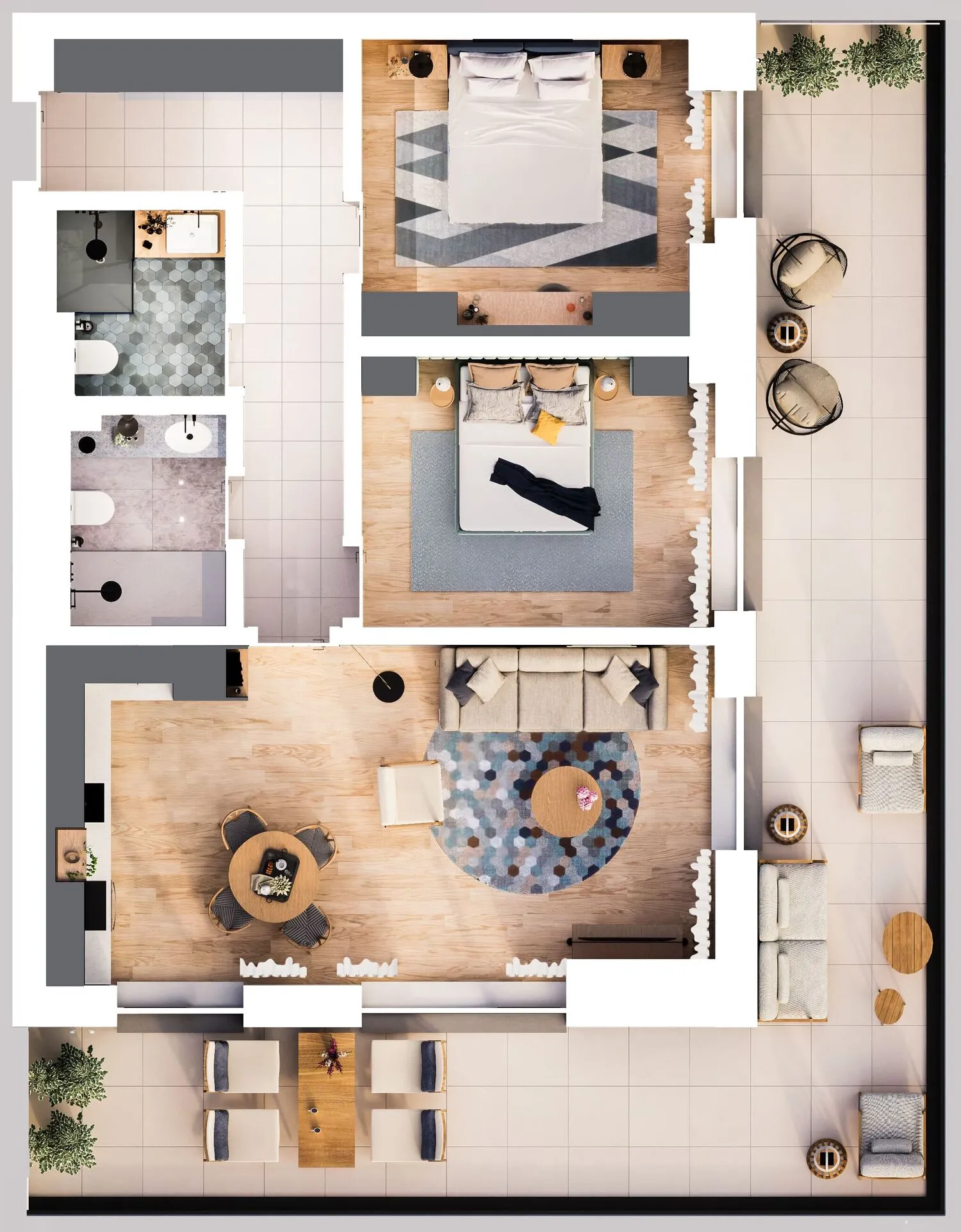 Apartament Tip 3.2 - Solid Residence Skyline