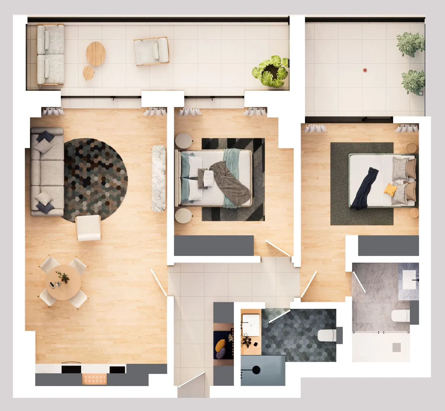 Apartament Tip 3.4 - Solid Residence Skyline
